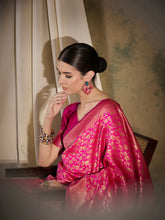 Womens Fashion Ethnic Pink Color Sarees-MLSHWSA1342PNK0ONE